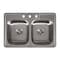 Msi Double Bowl 33in X 22in Stainless Steel Overmount Kitchen Sink ZOR-STL-SBSNK-002 - alternate 5